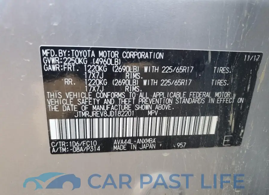 JTMRJREV8JD182201# 13