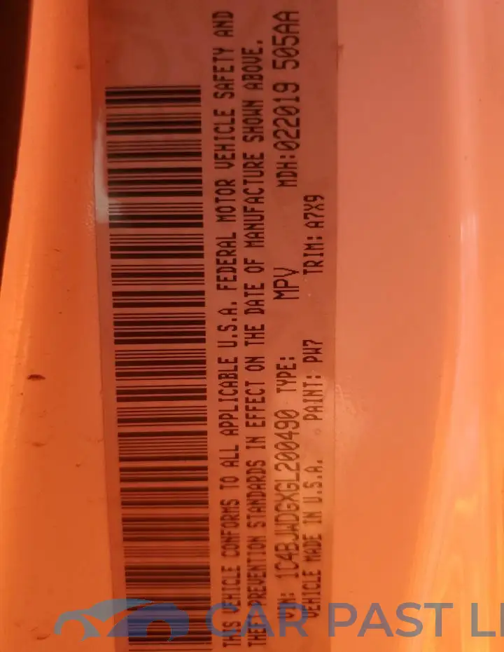 1C4BJWDGXGL200490# 14