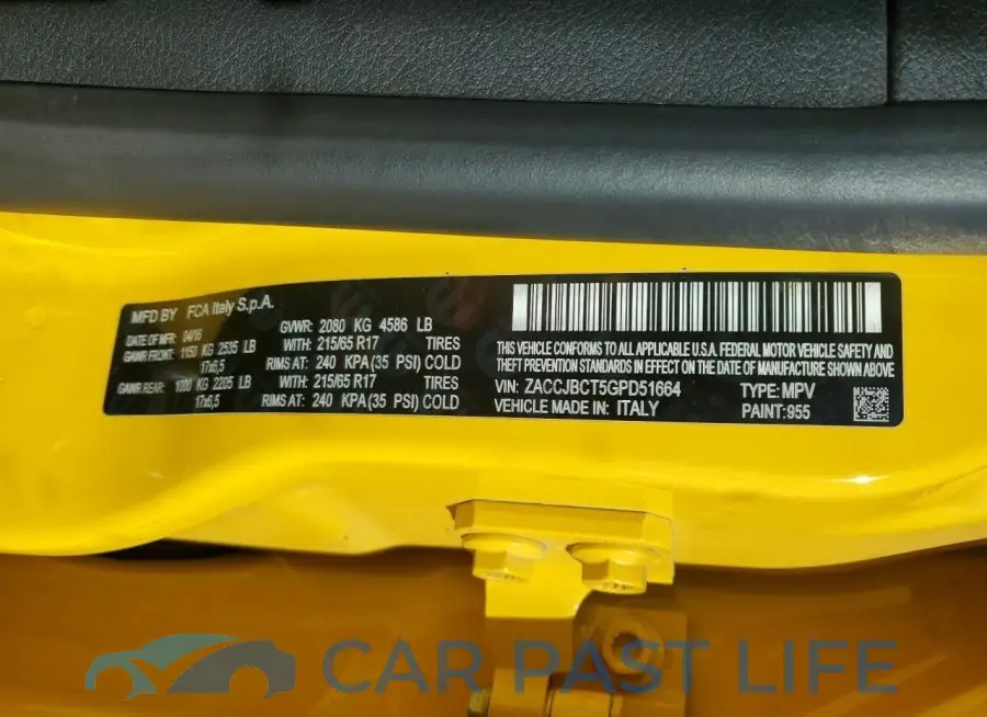 ZACCJBCT5GPD51664# 12