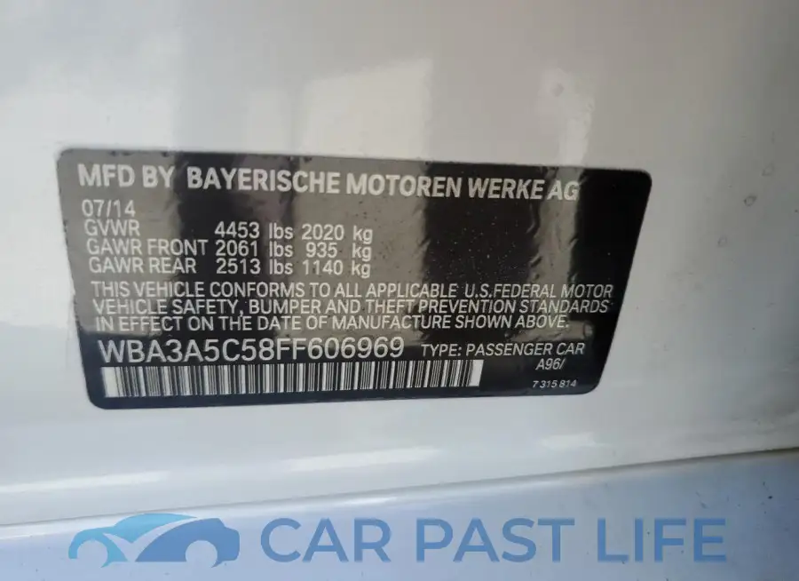 WBA3A5C58FF606969# 13