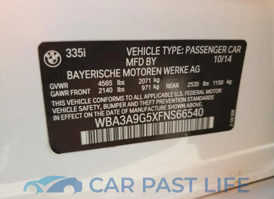 WBA3A9G5XFNS66540# 12