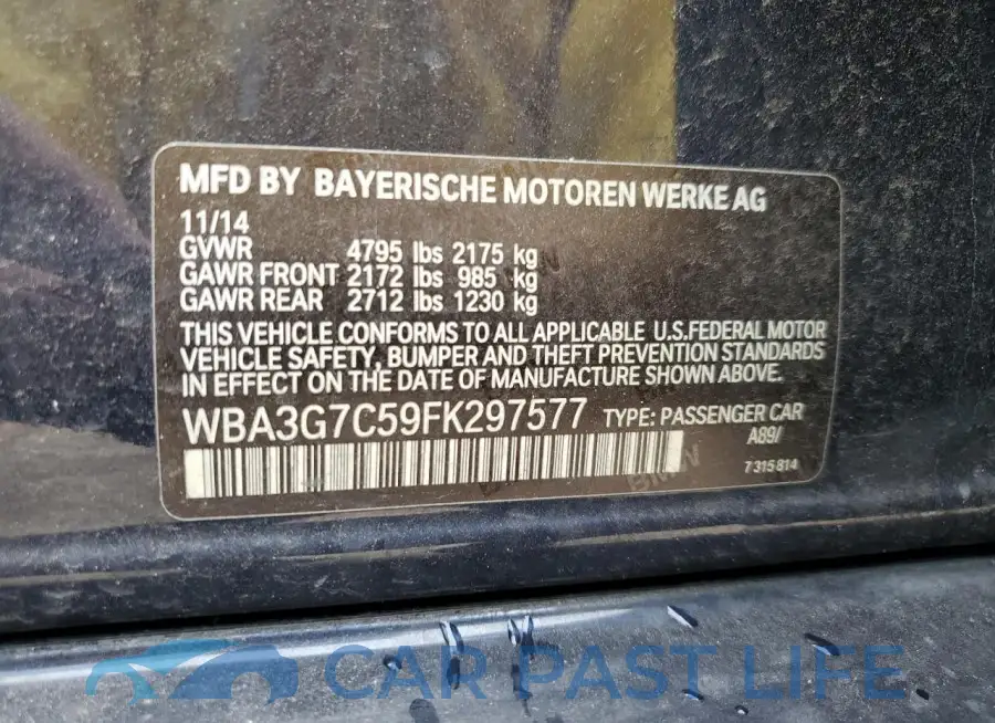 WBA3G7C59FK297577# 12