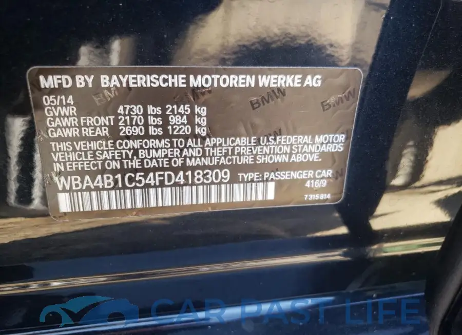 WBA4B1C54FD418309# 12