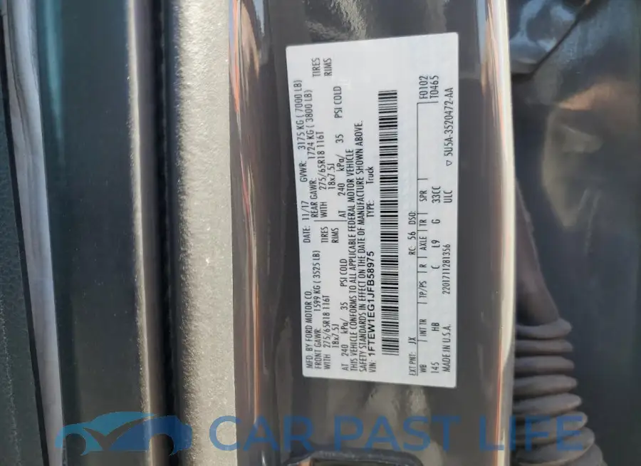 1FTEW1EG1JFB58975# 12