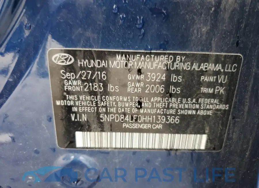 5NPD84LF0HH139366# 13