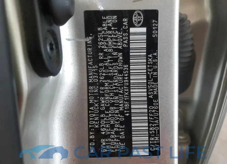 4T1BF1FKXFU944536# 12