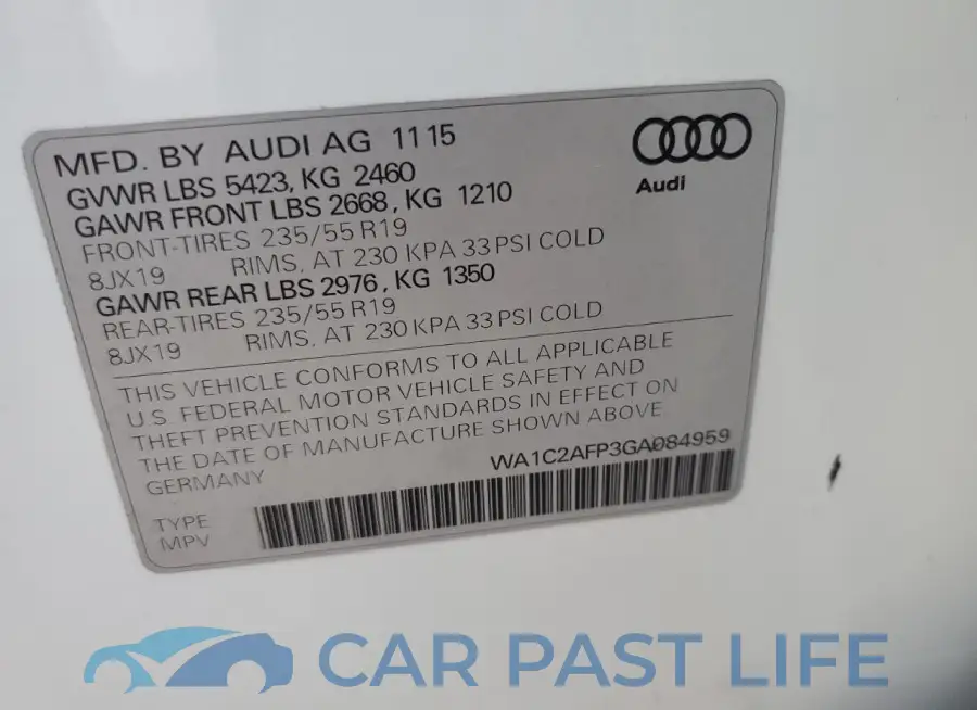 WA1C2AFP3GA084959# 14