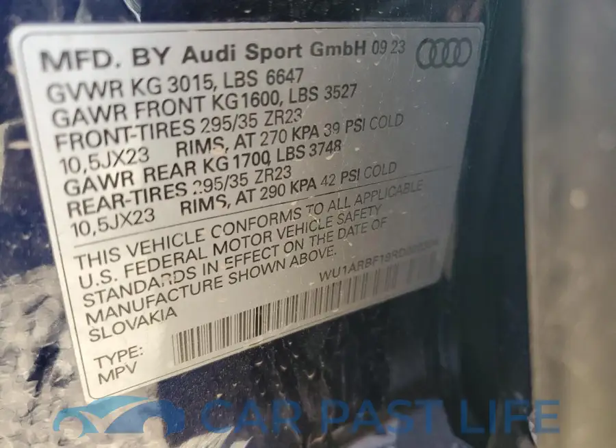 WU1ARBF19RD000304# 13