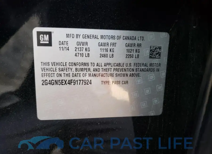 2G4GN5EX4F9177924# 12