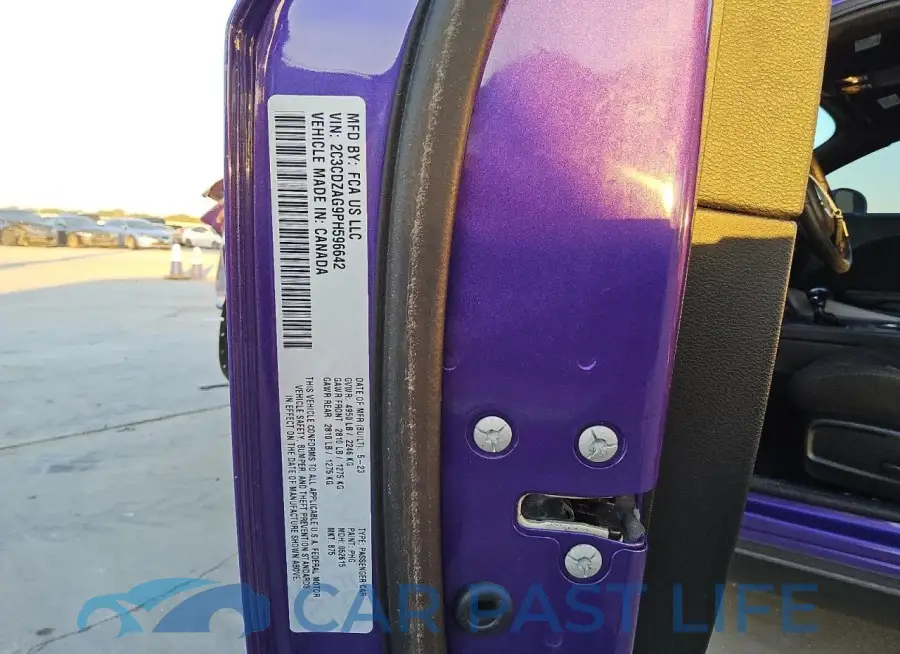 2C3CDZAG9PH596642# 12