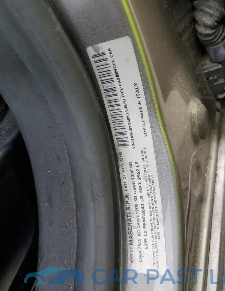 ZAM56YRA8K1308590# 12
