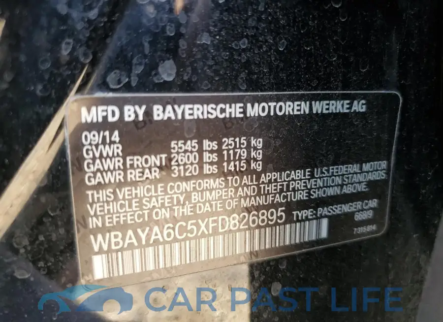 WBAYA6C5XFD826895# 12