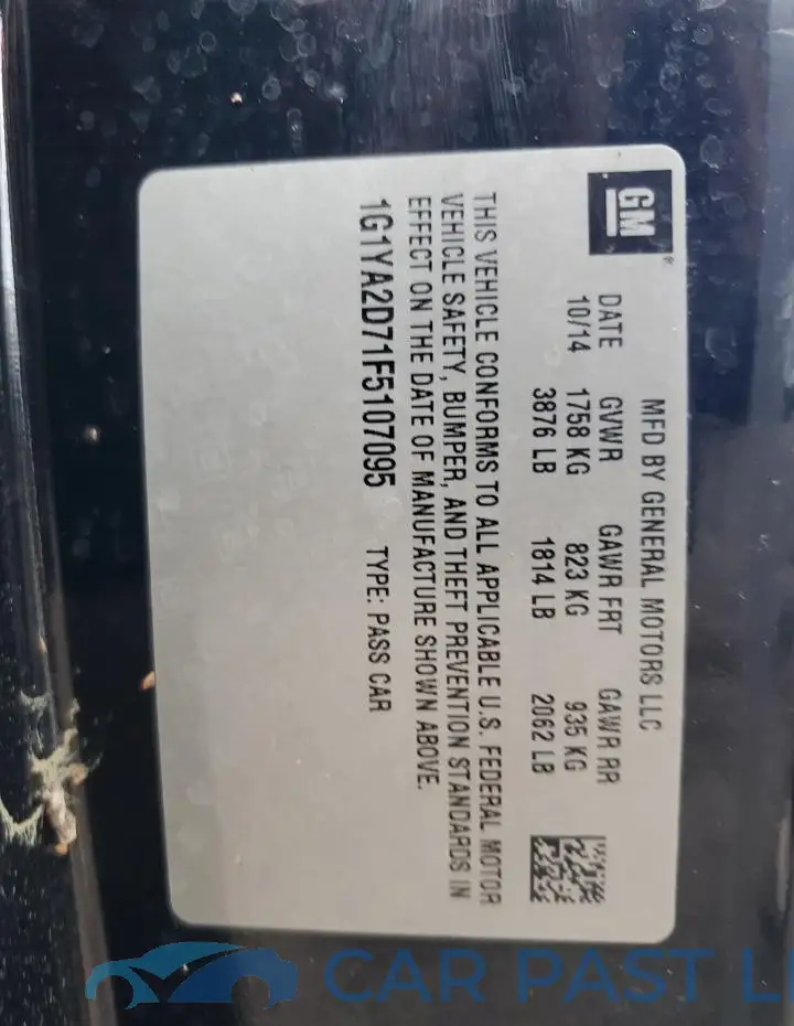 1G1YA2D71F5107095# 13