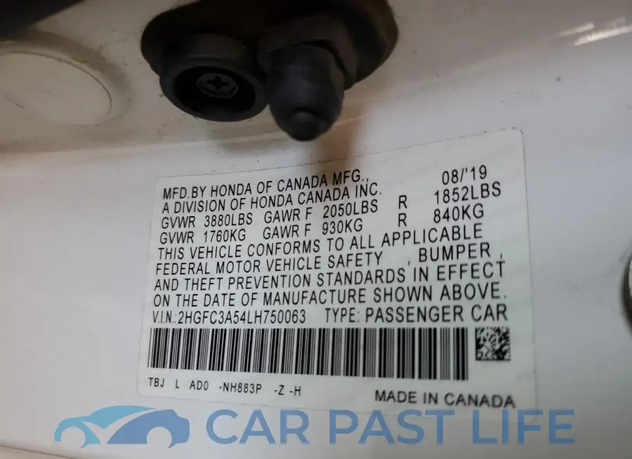 2HGFC3A54LH750063# 12