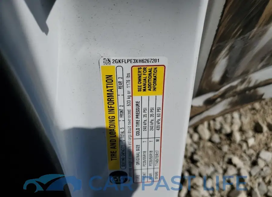 2GKFLPE3XH6267201# 13