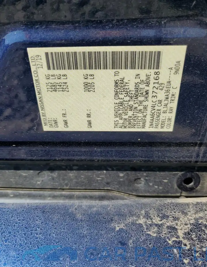 1N4AA6CV4LC372168# 12