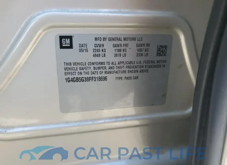 1G4GB5G38FF318696# 12