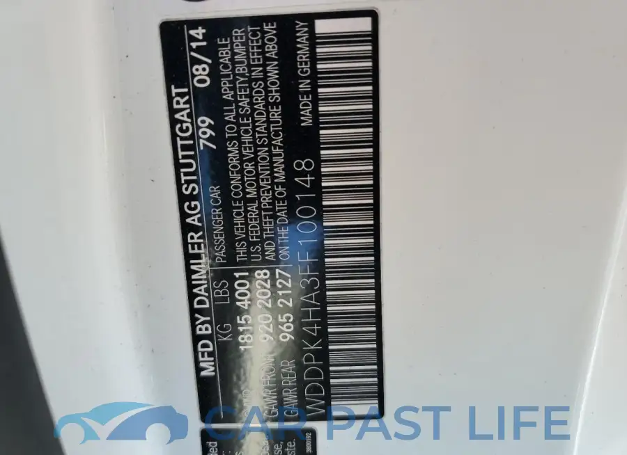 WDDPK4HA3FF100148# 13