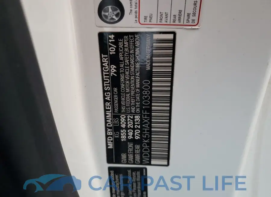 WDDPK5HAXFF103800# 13