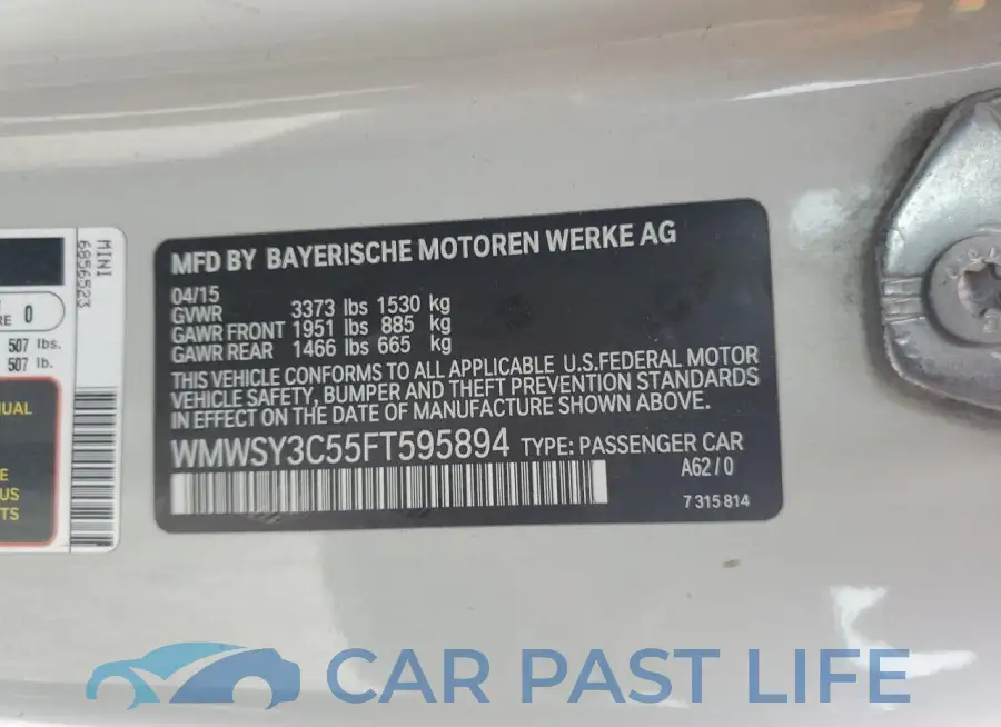 WMWSY3C55FT595894# 12