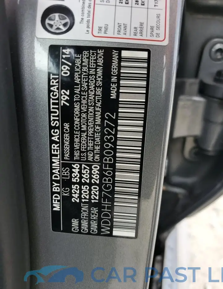 WDDHF7GB6FB093272# 12