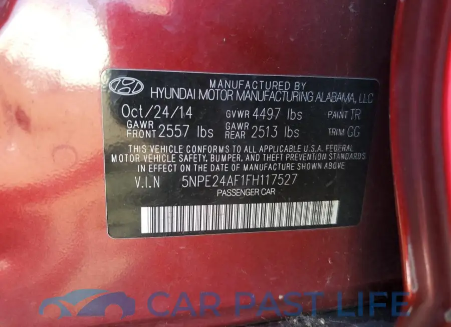 5NPE24AF1FH117527# 12
