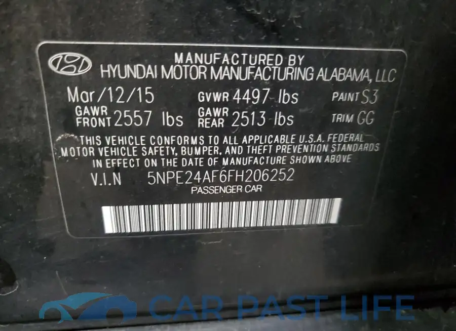5NPE24AF6FH206252# 12