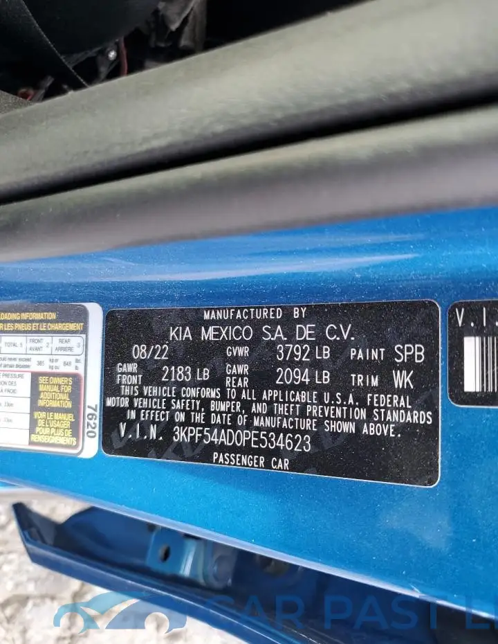 3KPF54AD0PE534623# 13