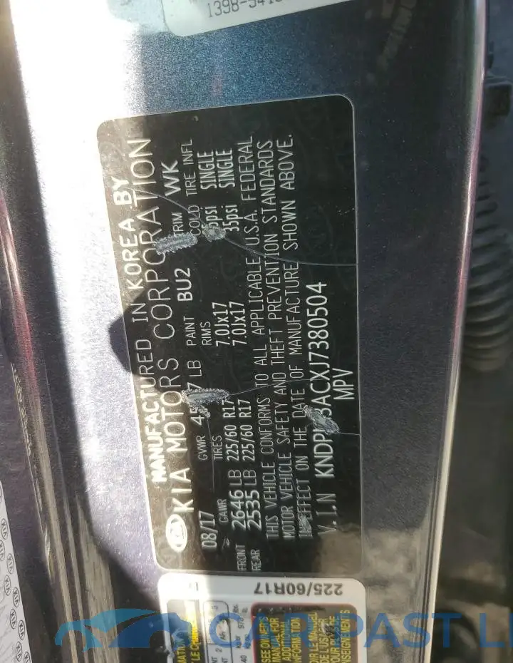 KNDPM3ACXJ7380504# 13