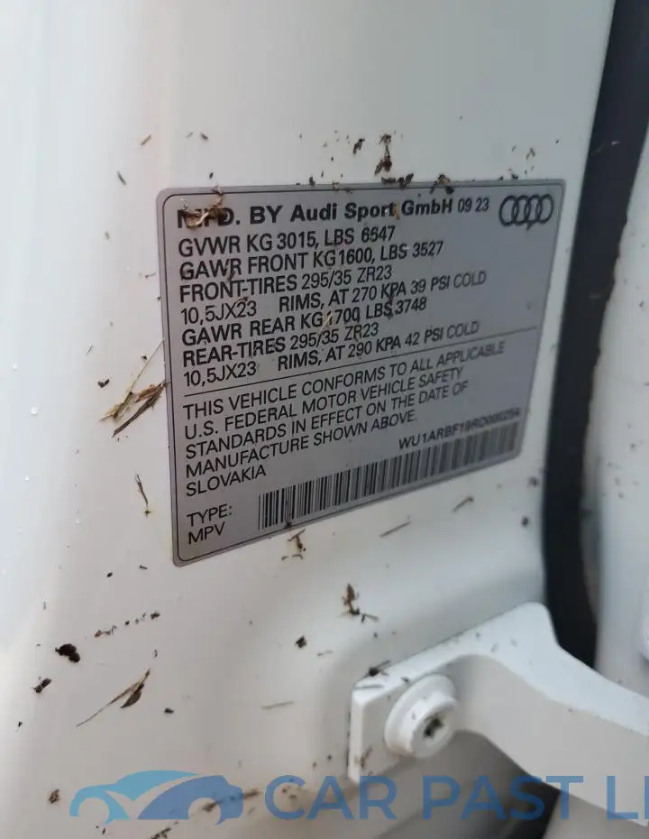 WU1ARBF19RD000254# 14