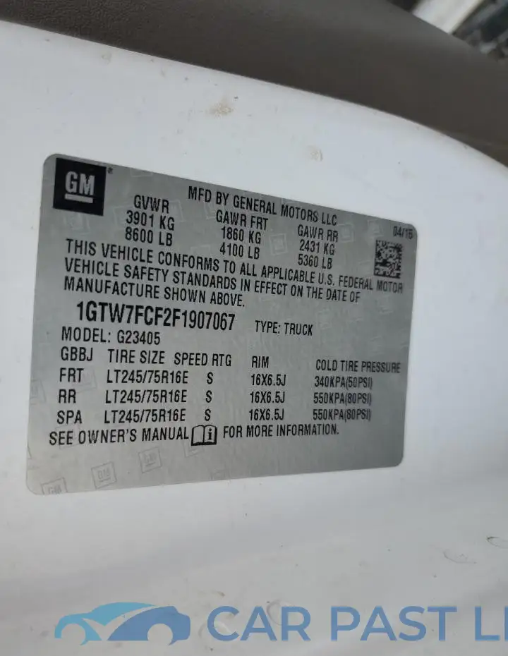 1GTW7FCF2F1907067# 13