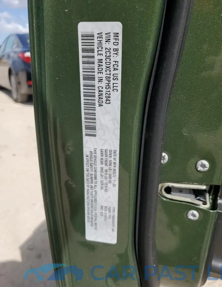 2C3CDXCT8PH512843# 13