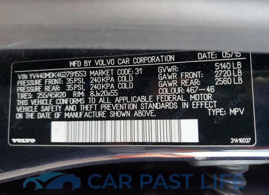 YV440MDK4G2791553# 14