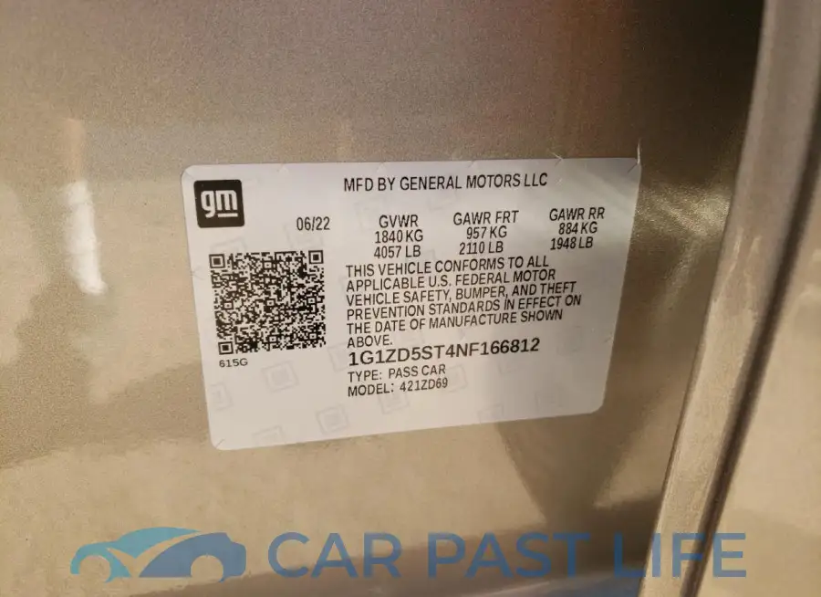 1G1ZD5ST4NF166812# 13