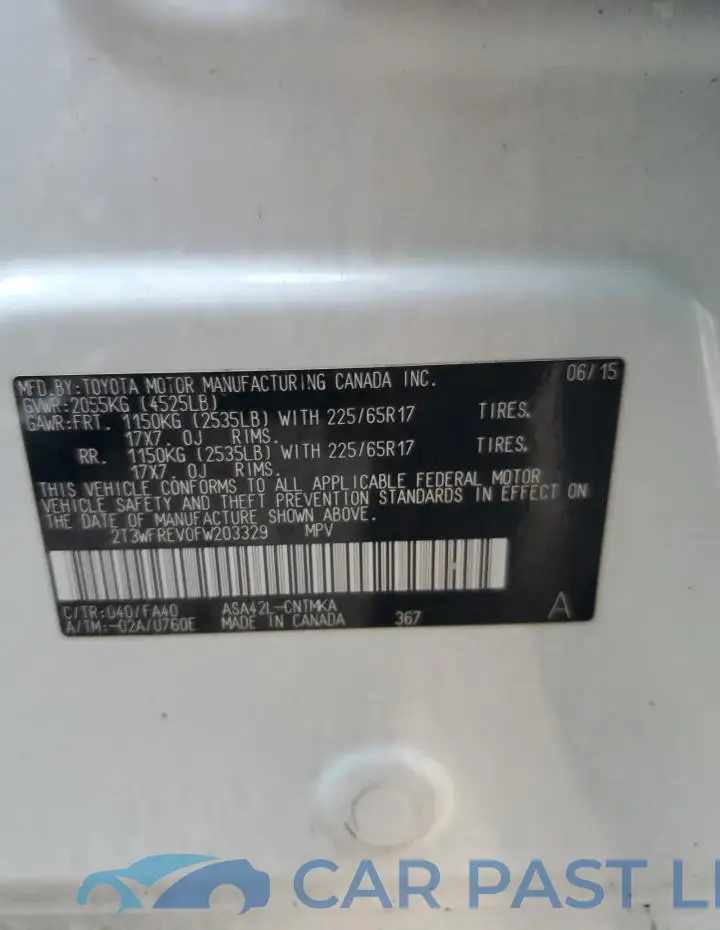 2T3WFREV0FW203329# 14