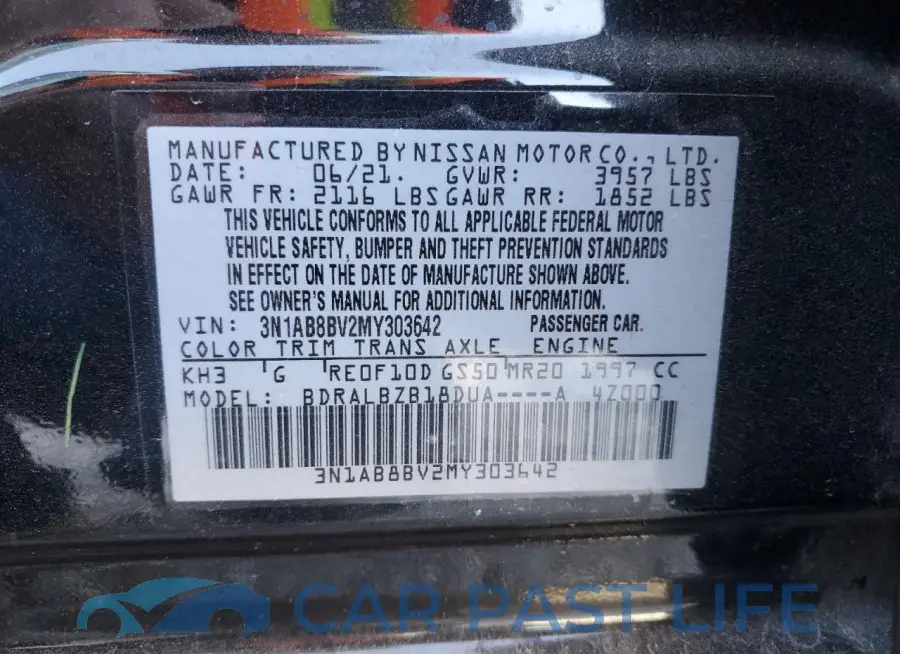 3N1AB8BV2MY303642# 12
