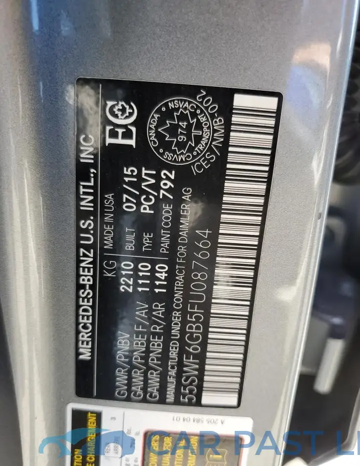 55SWF6GB5FU087664# 13