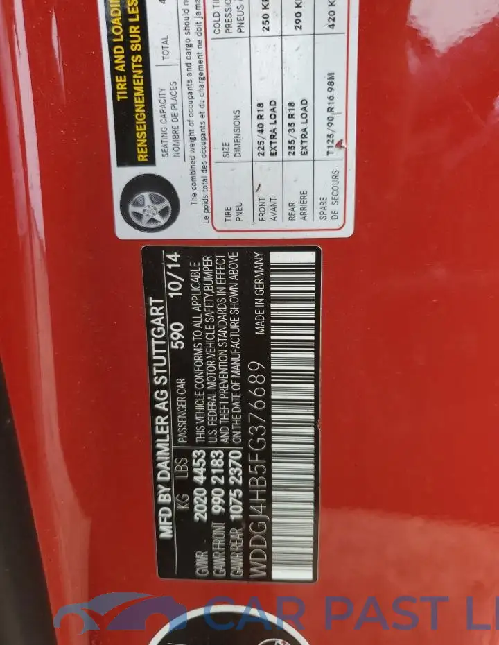 WDDGJ4HB5FG376689# 12