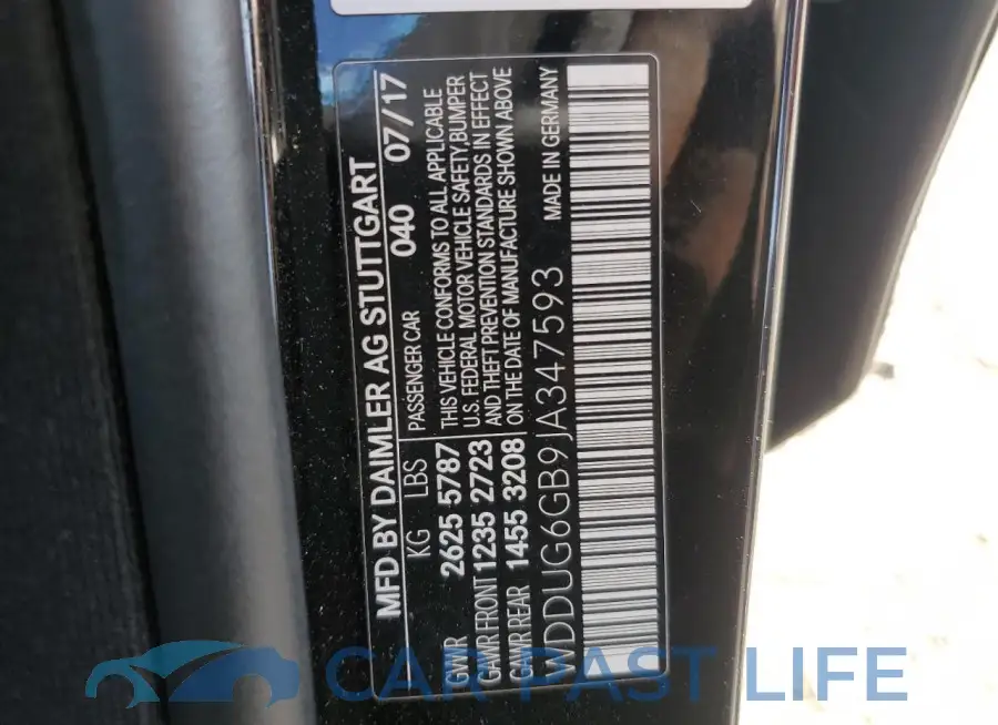 WDDUG6GB9JA347593# 12