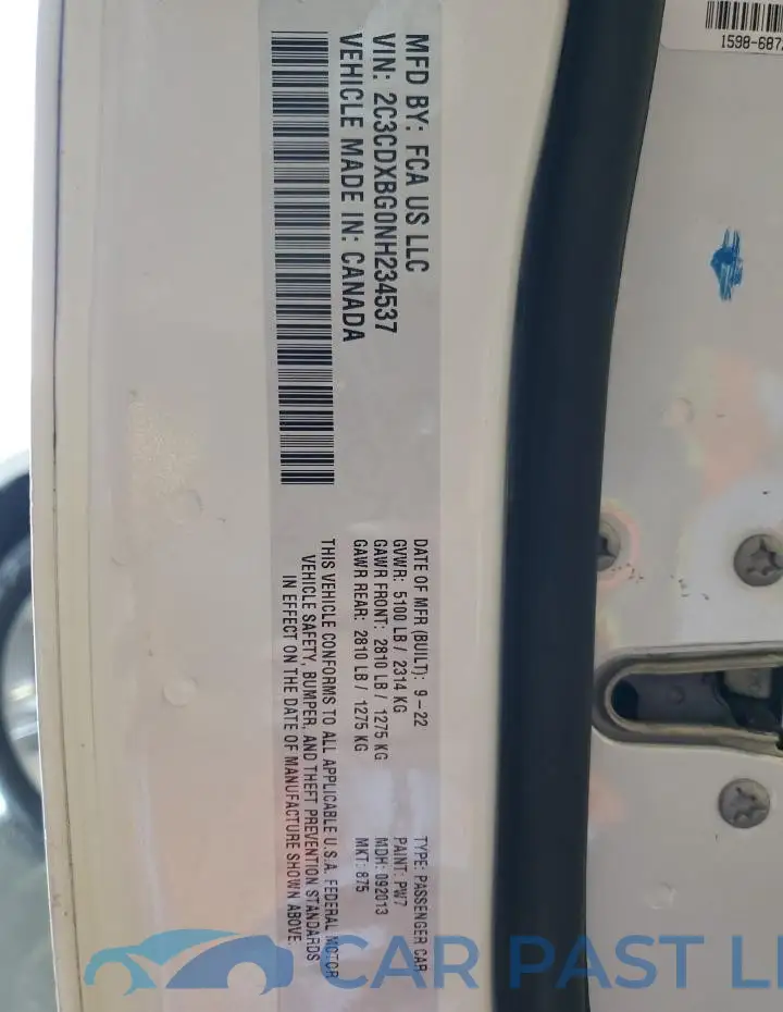 2C3CDXBG0NH234537# 12