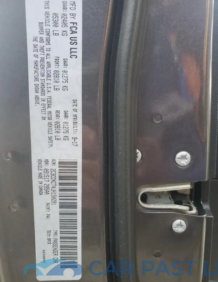 2C3CDXCT4JH150291# 12