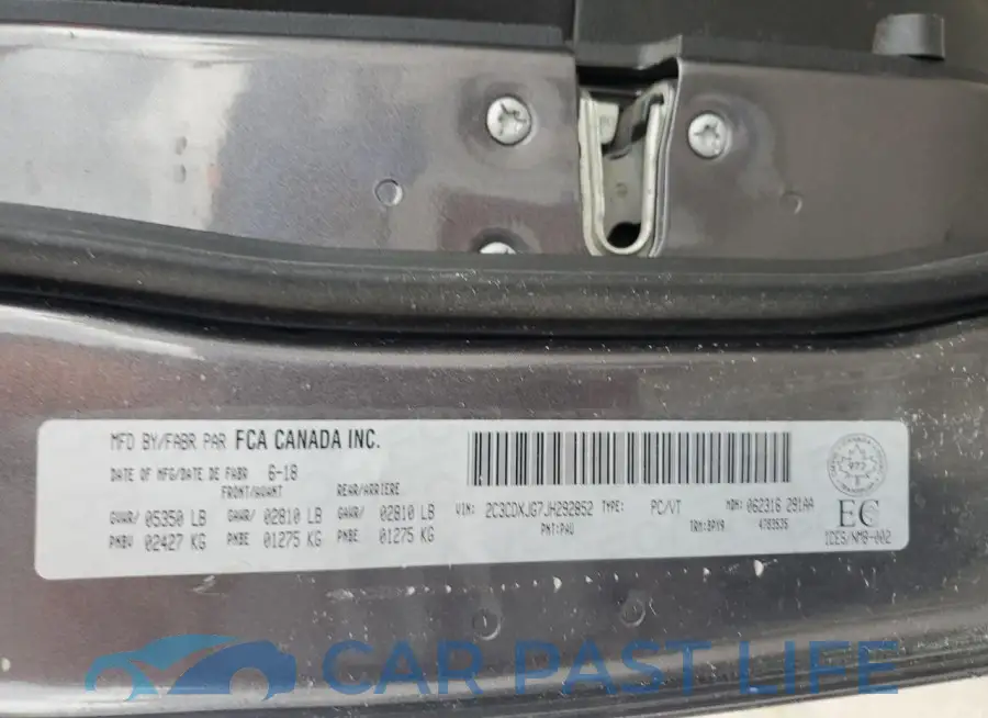 2C3CDXJG7JH292852# 12