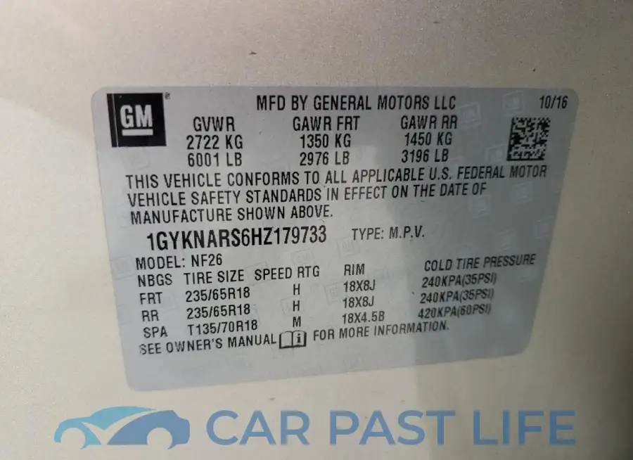 1GYKNARS6HZ179733# 13