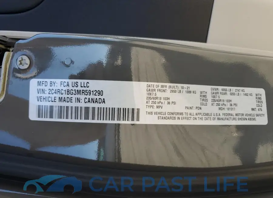 2C4RC1BG3MR591290# 13