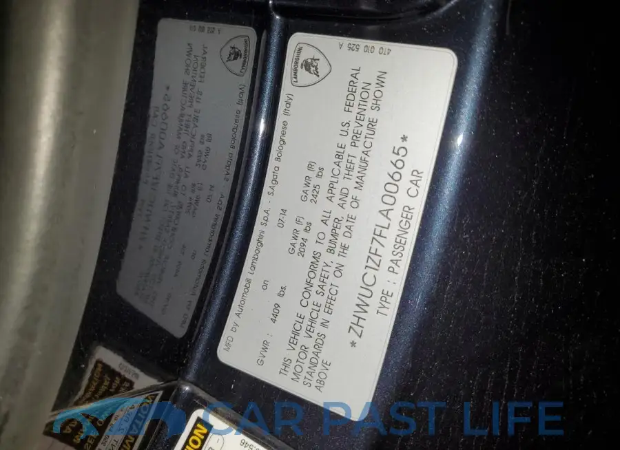 ZHWUC1ZF7FLA00665# 12