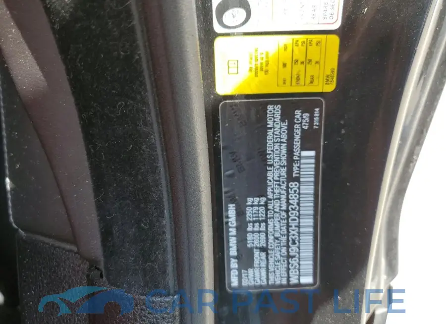 WBS6J9C3XHD934858# 12