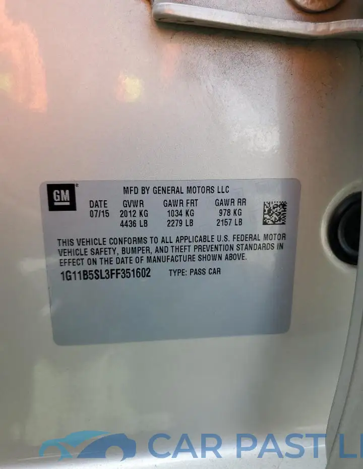 1G11B5SL3FF351602# 12
