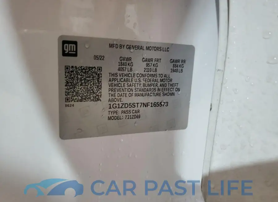 1G1ZD5ST7NF165573# 13