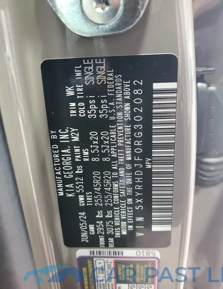 5XYRHDJF0RG302082# 14