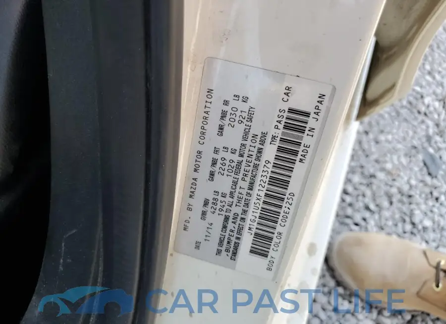 JM1GJ1U5XF1223379# 12